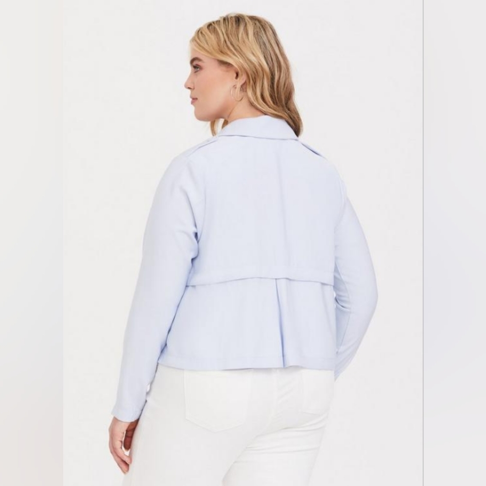 Torrid Twill Drape Front Jacket - image 3